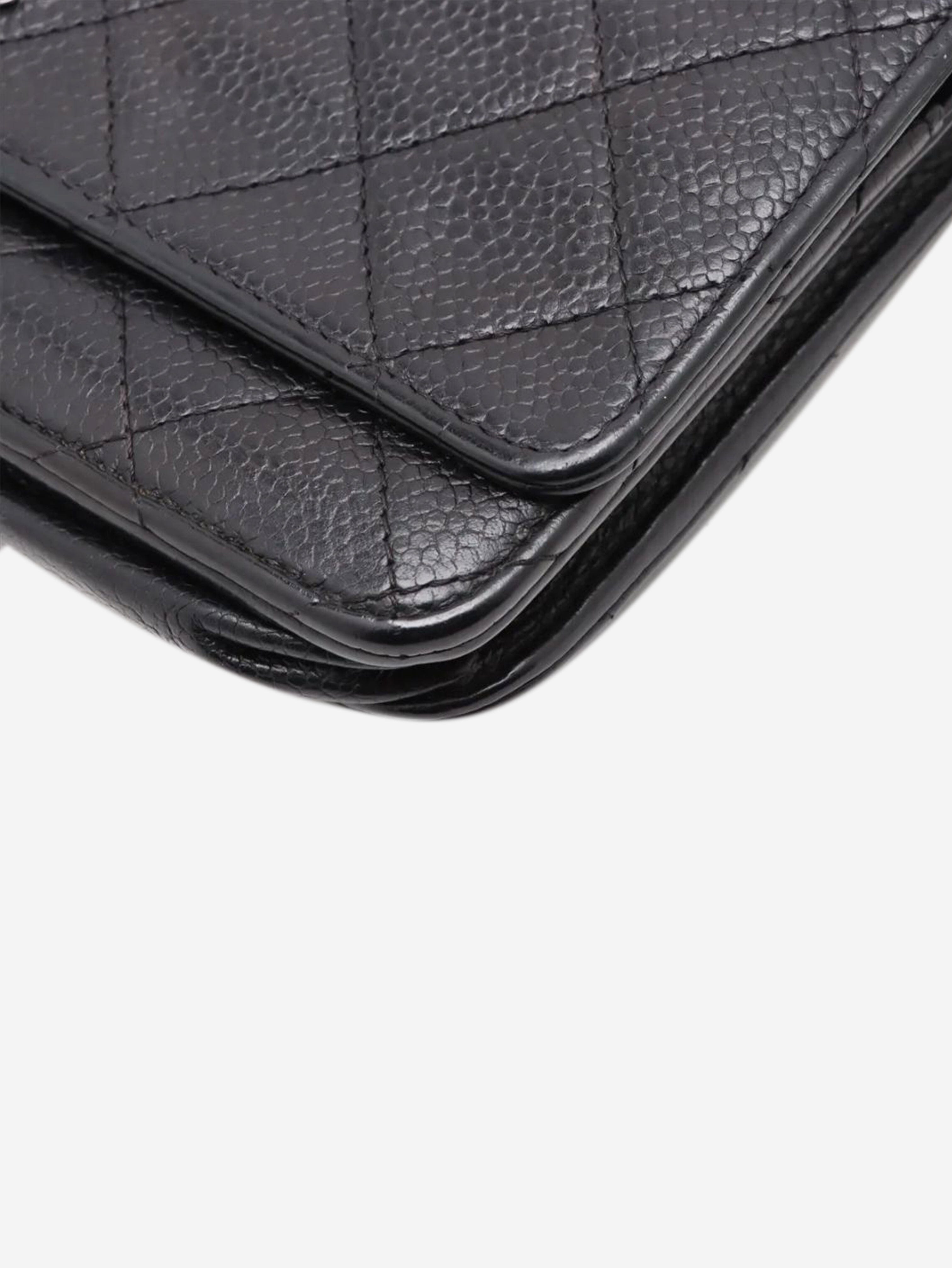 Black 2016 caviar Wallet-on-Chain Cross-body bags Chanel 