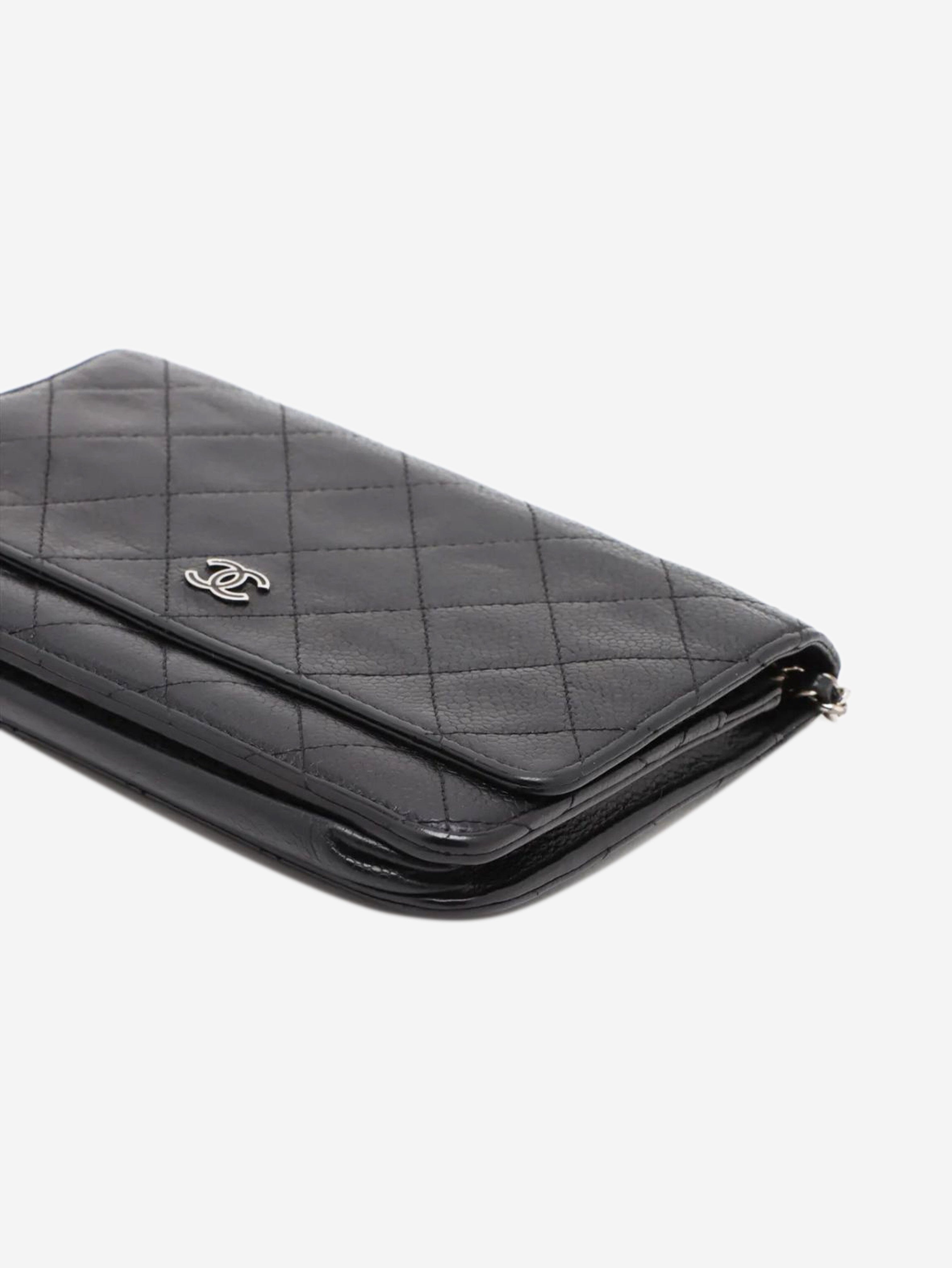 Black 2016 caviar Wallet-on-Chain Cross-body bags Chanel 