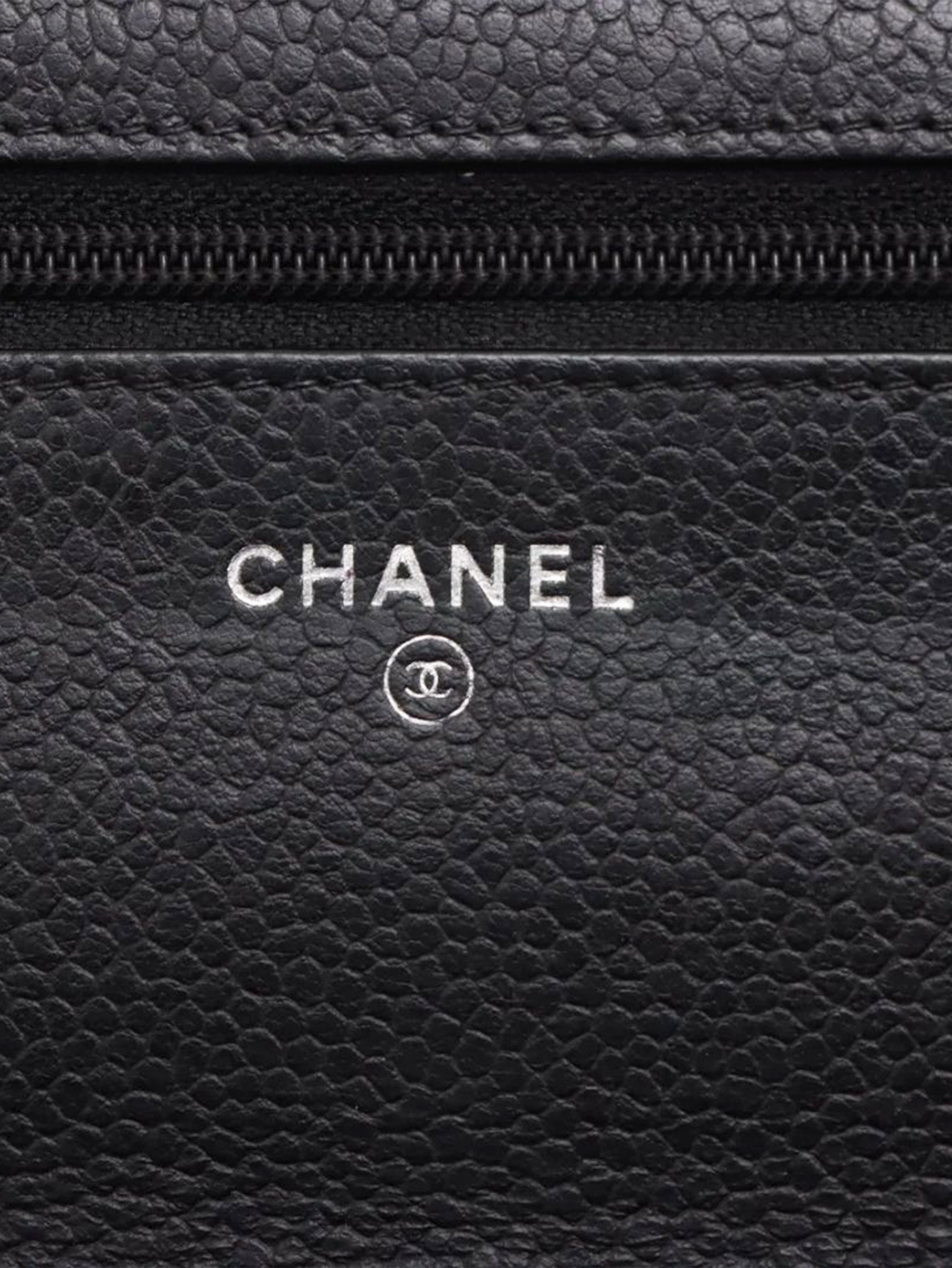 Black 2016 caviar Wallet-on-Chain Cross-body bags Chanel 