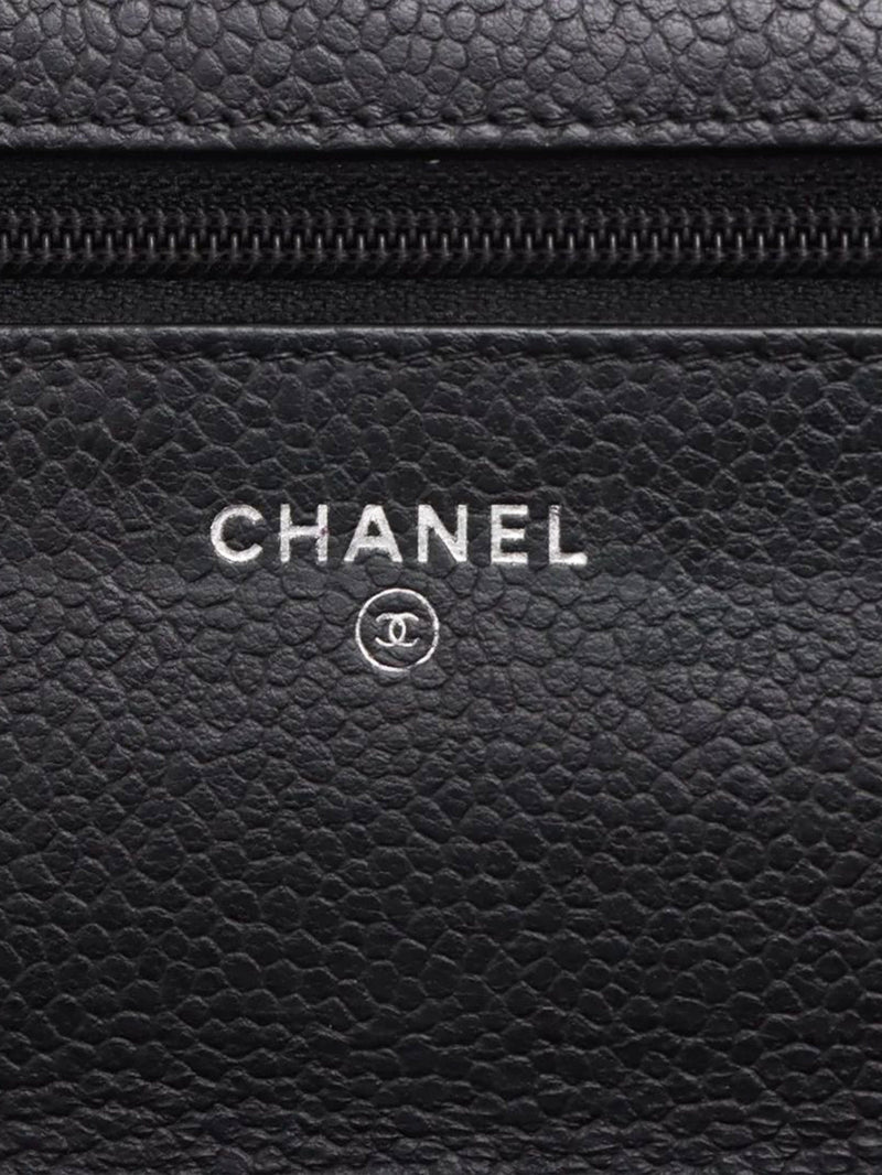 Black 2016 caviar Wallet-on-Chain Cross-body bags Chanel 