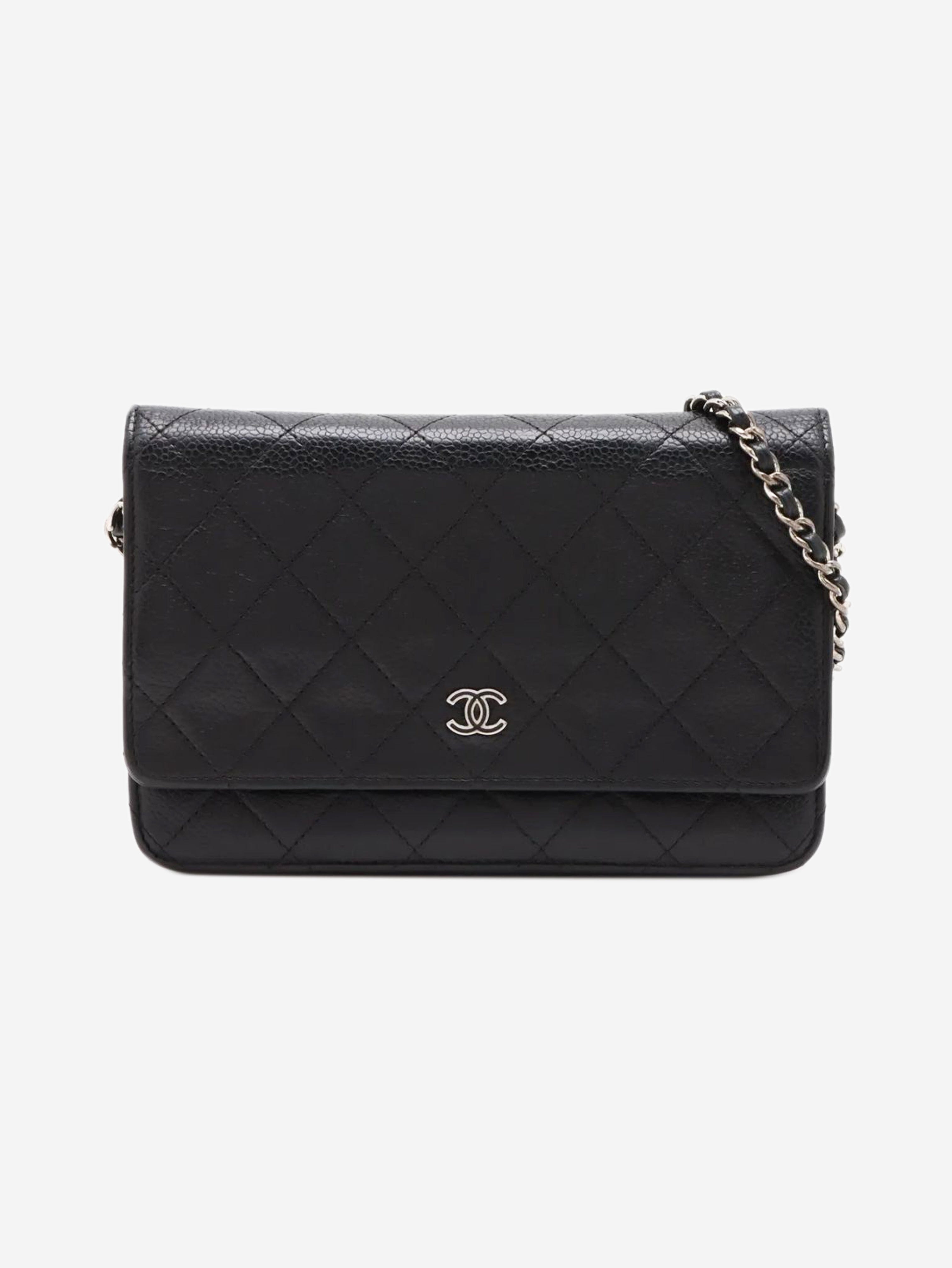 Black 2016 caviar Wallet-on-Chain Cross-body bags Chanel 