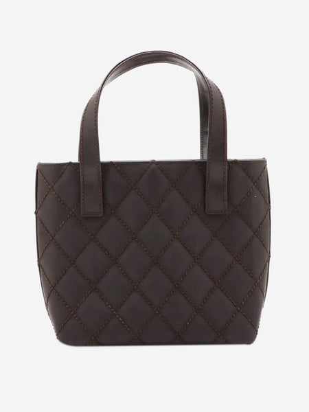 Brown vintage 2003 Wild-Stitch leather tote bag alternate image