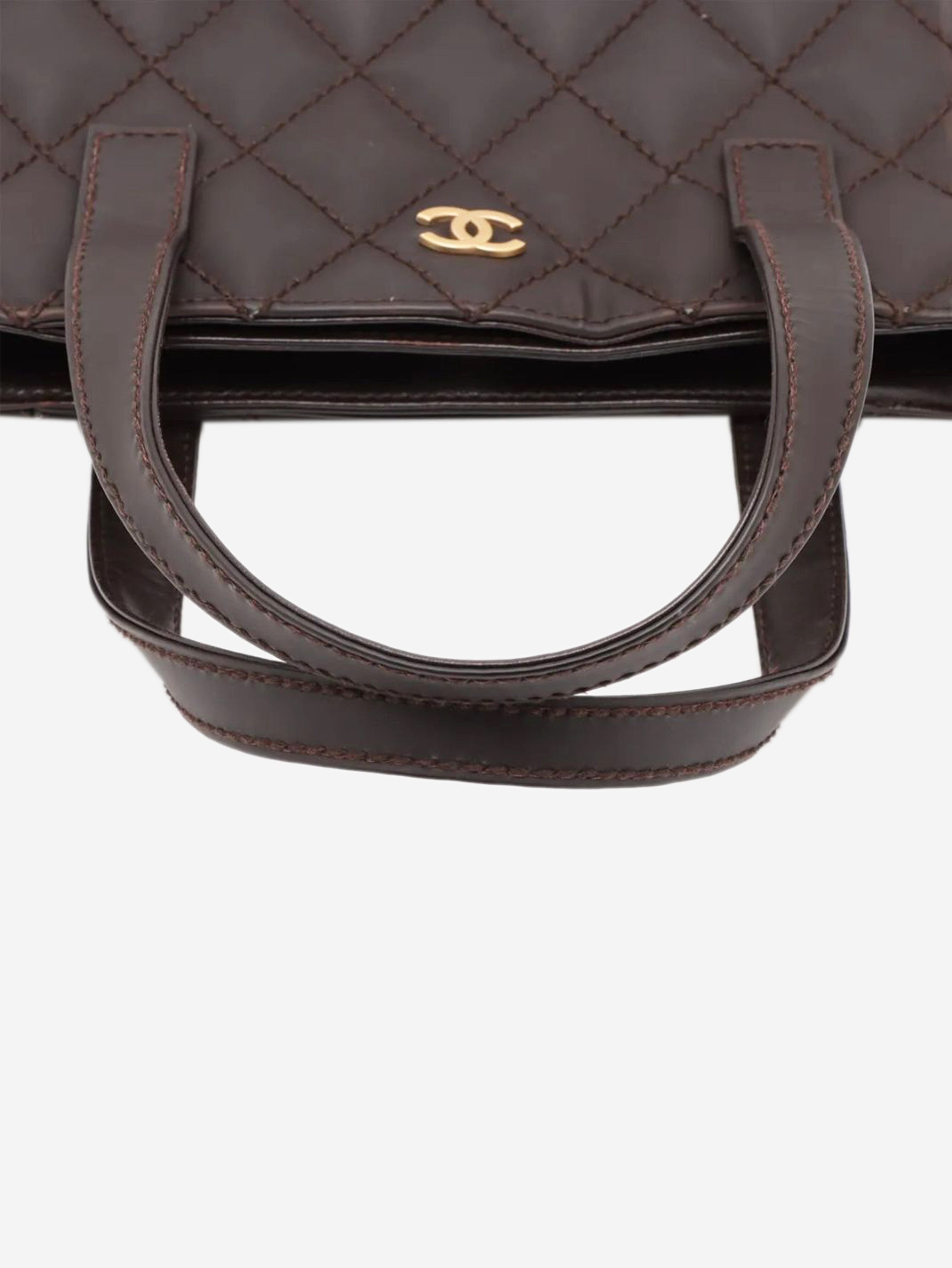 Brown vintage 2003 Wild-Stitch leather tote bag Tote Bags Chanel 