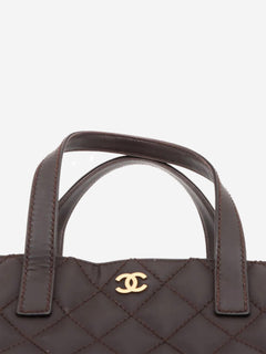Brown vintage 2003 Wild-Stitch leather tote bag Tote Bags Chanel 