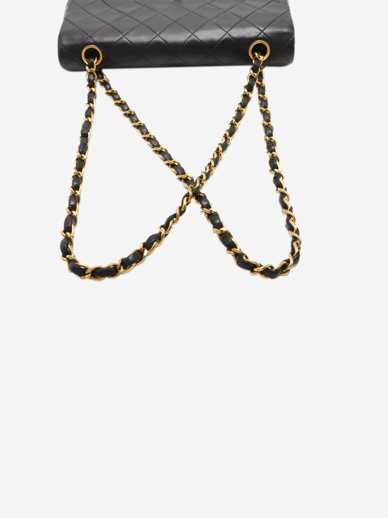 Black vintage 1994 small lambskin Classic Double Flap bag Shoulder bags Chanel 