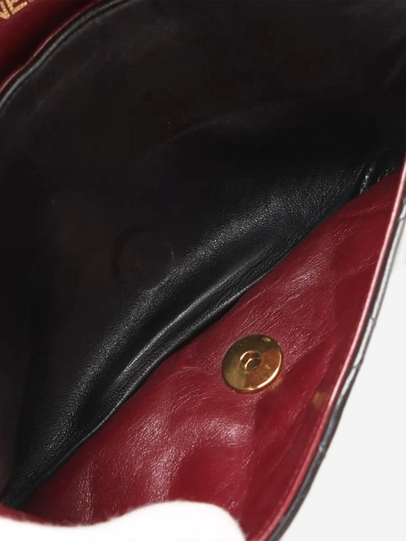 Black vintage 1994 small lambskin Classic Double Flap bag Shoulder bags Chanel 