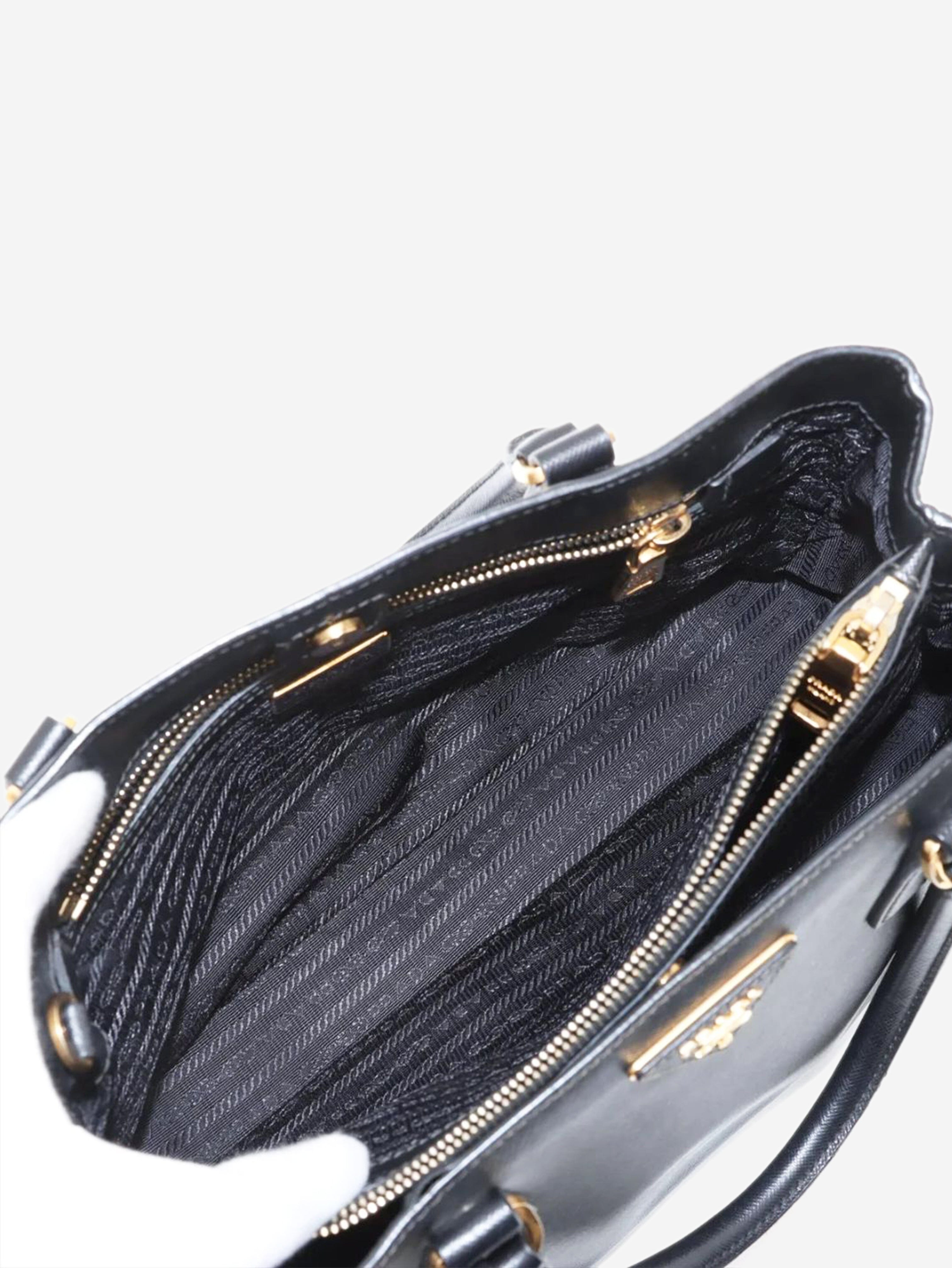 Black Saffiano Lux leather 2way bag Shoulder bags Prada 