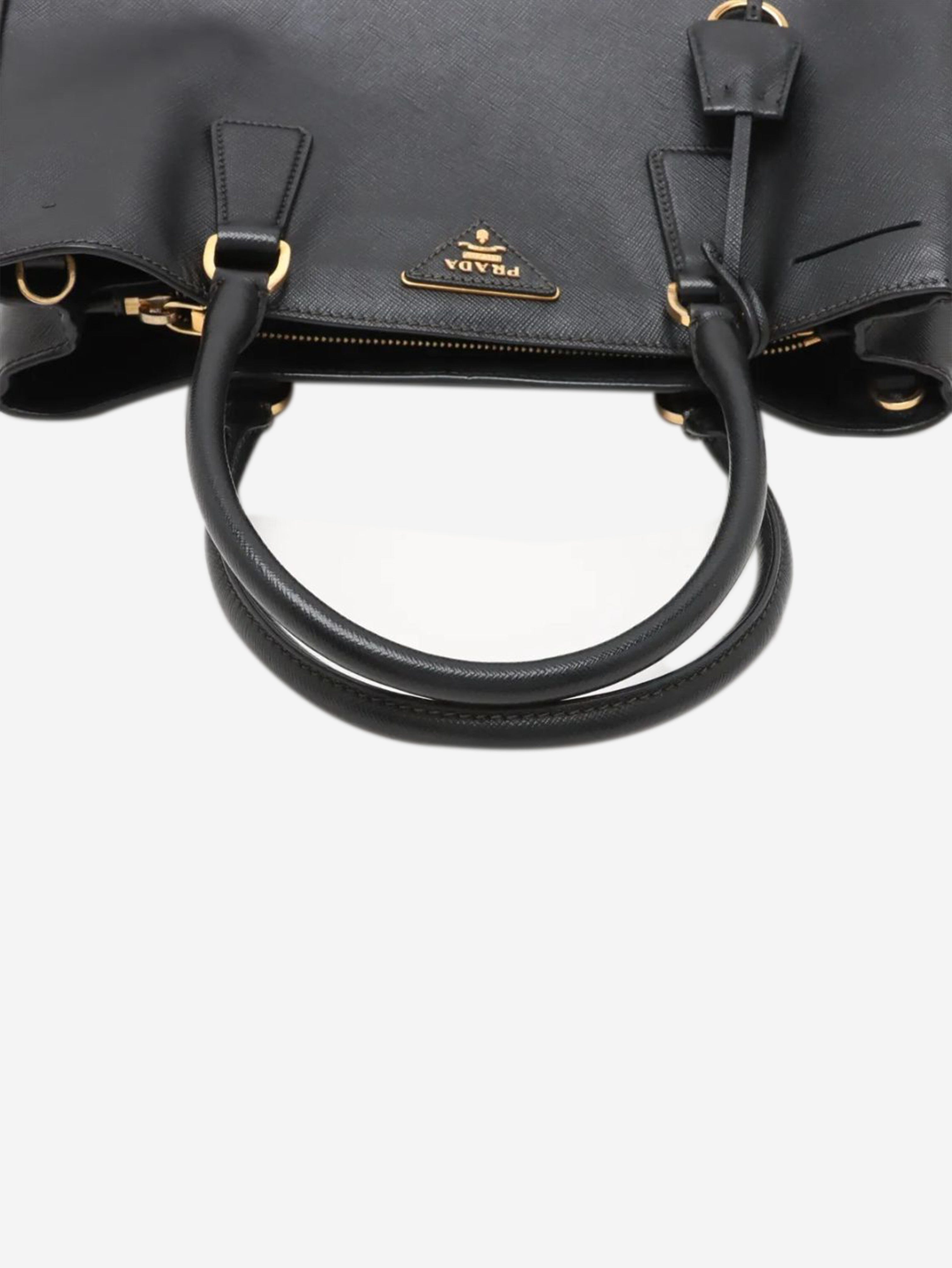 Black Saffiano Lux leather 2way bag Shoulder bags Prada 