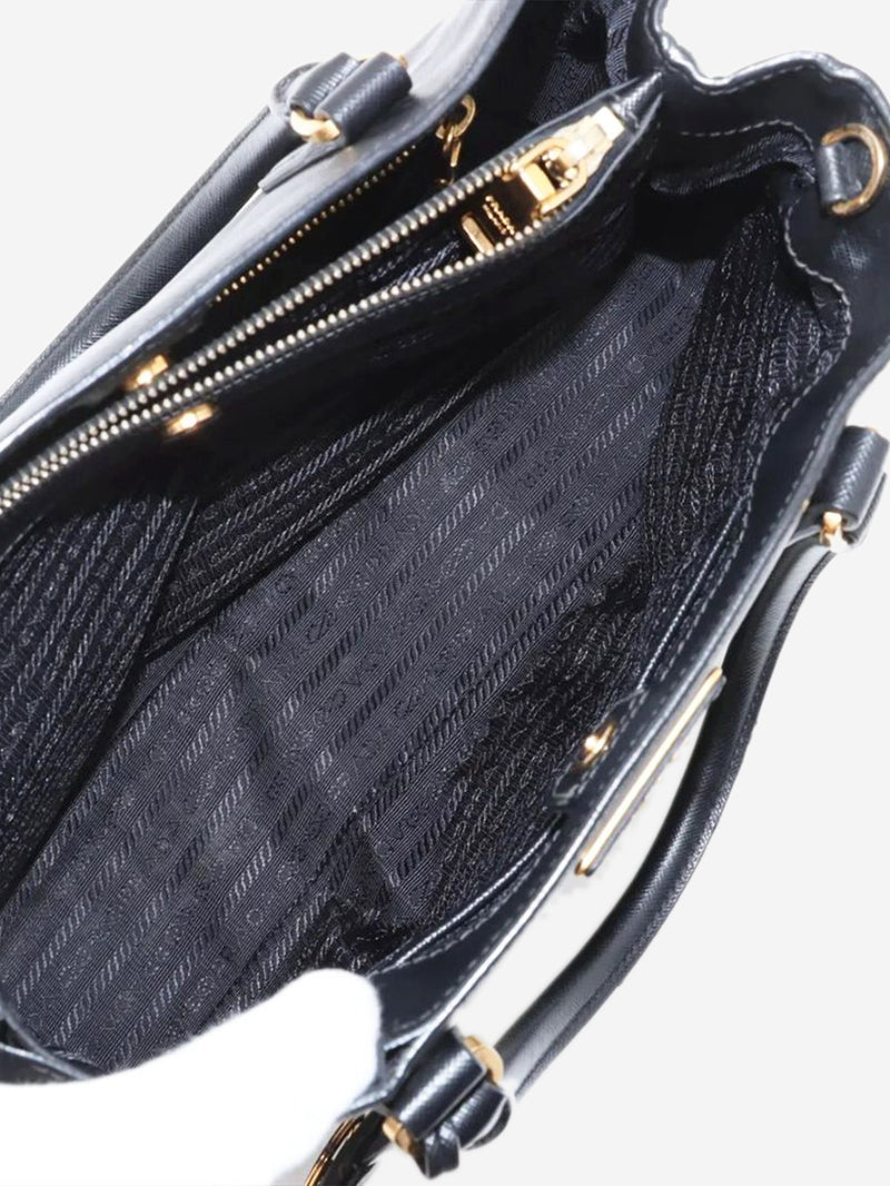 Black Saffiano Lux leather 2way bag Shoulder bags Prada 