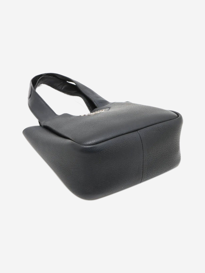 Black Vitello Daino leather mini bag Top Handle Bags Prada 