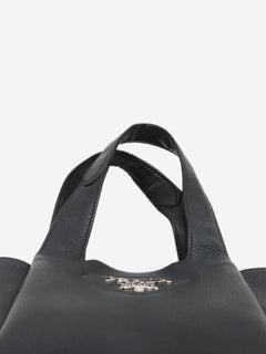 Black Vitello Daino leather mini bag Top Handle Bags Prada 