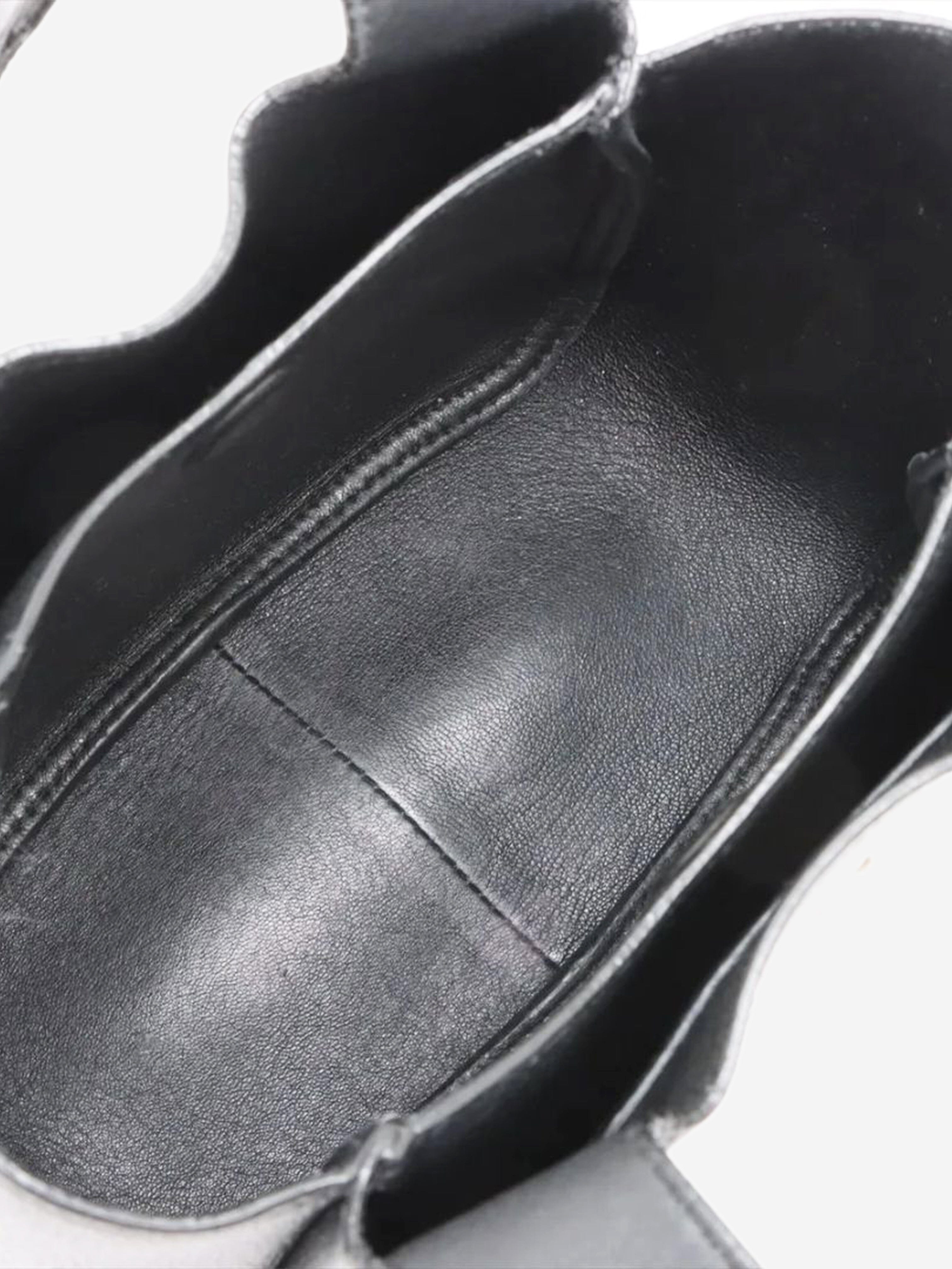 Black Vitello Daino leather mini bag Top Handle Bags Prada 