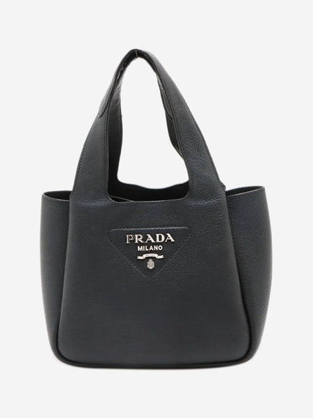 Black Vitello Daino leather mini bag product image