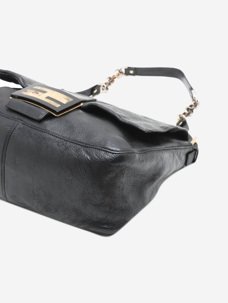 Black Mama Baguette leather bag Shoulder bags Fendi 