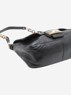Black Mama Baguette leather bag