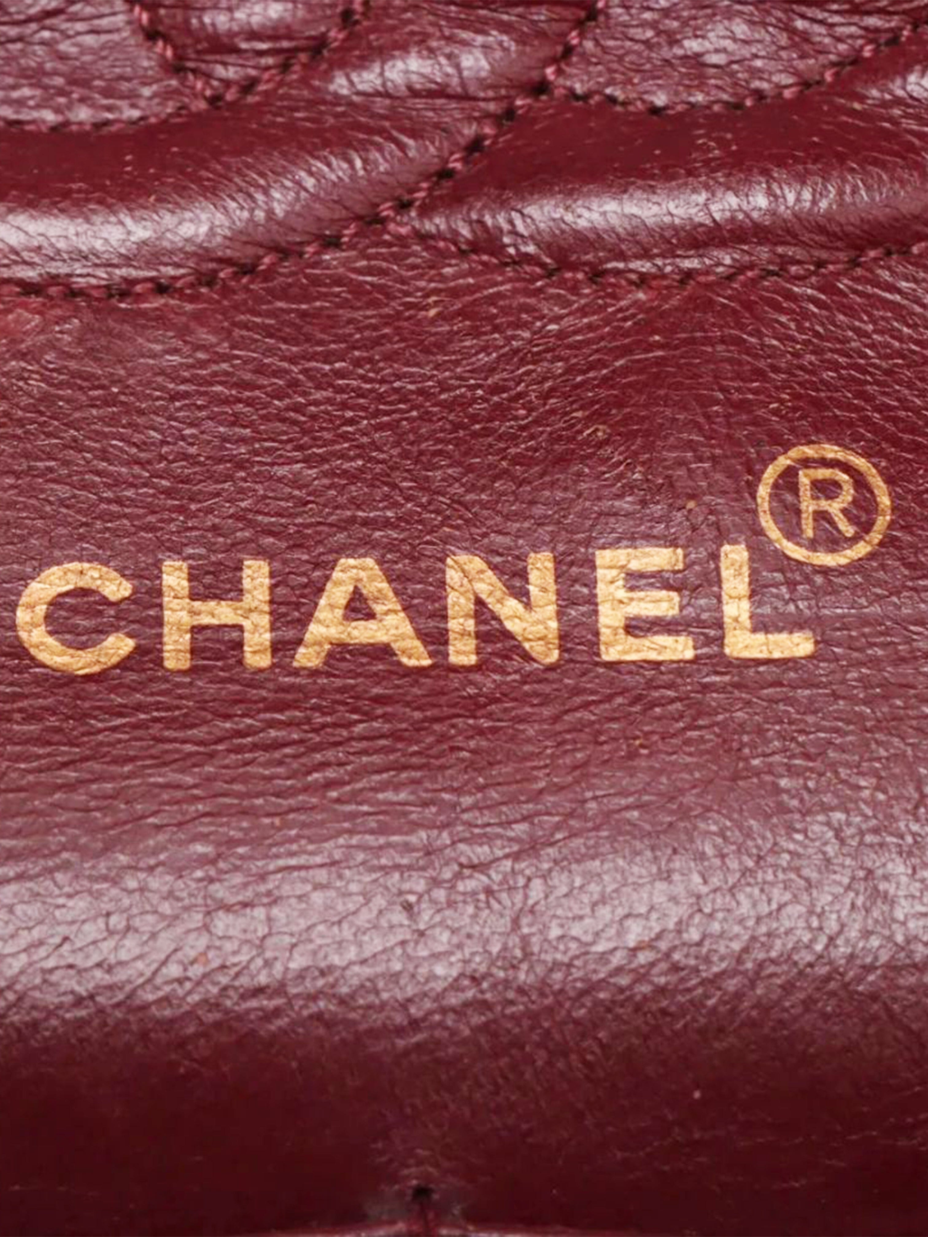 Black vintage 1989 medium lambskin Classic Double Flap bag Shoulder bags Chanel 