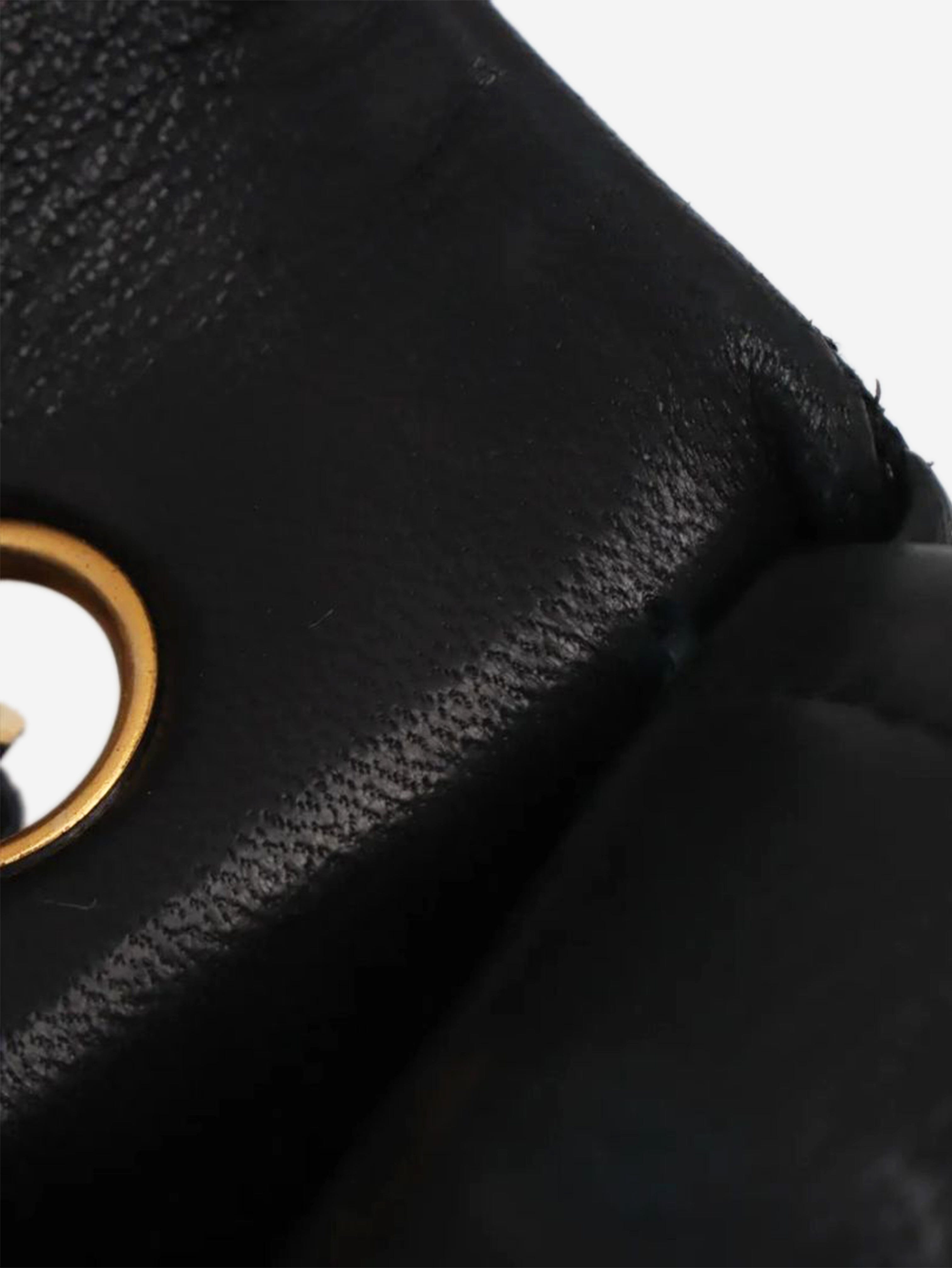 Black vintage 1989 medium lambskin Classic Double Flap bag Shoulder bags Chanel 
