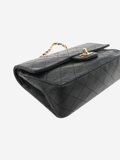 Black vintage 1989 medium lambskin Classic Double Flap bag Shoulder bags Chanel 