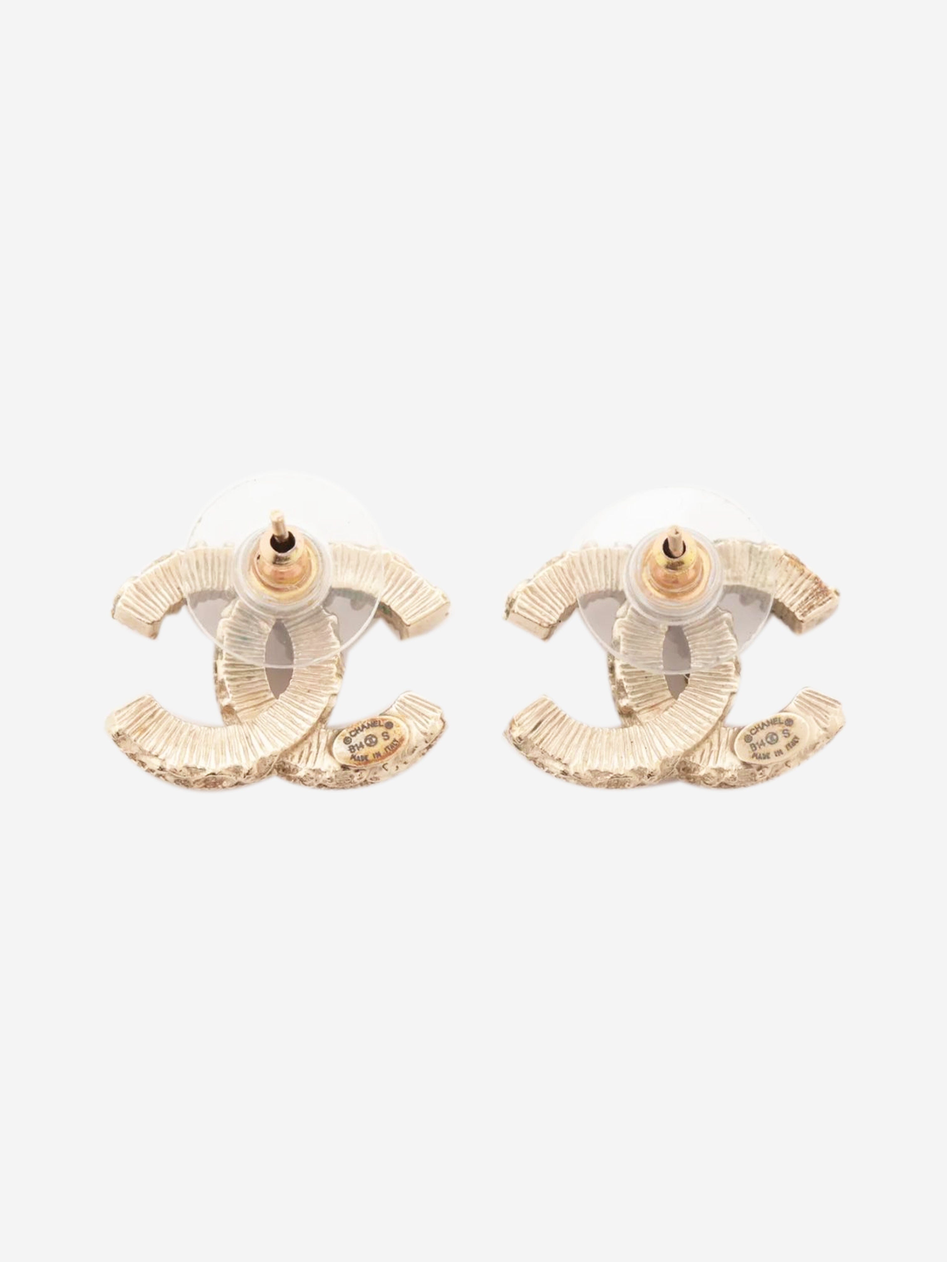 Gold Coco Mark B14S earrings Earrings Chanel 