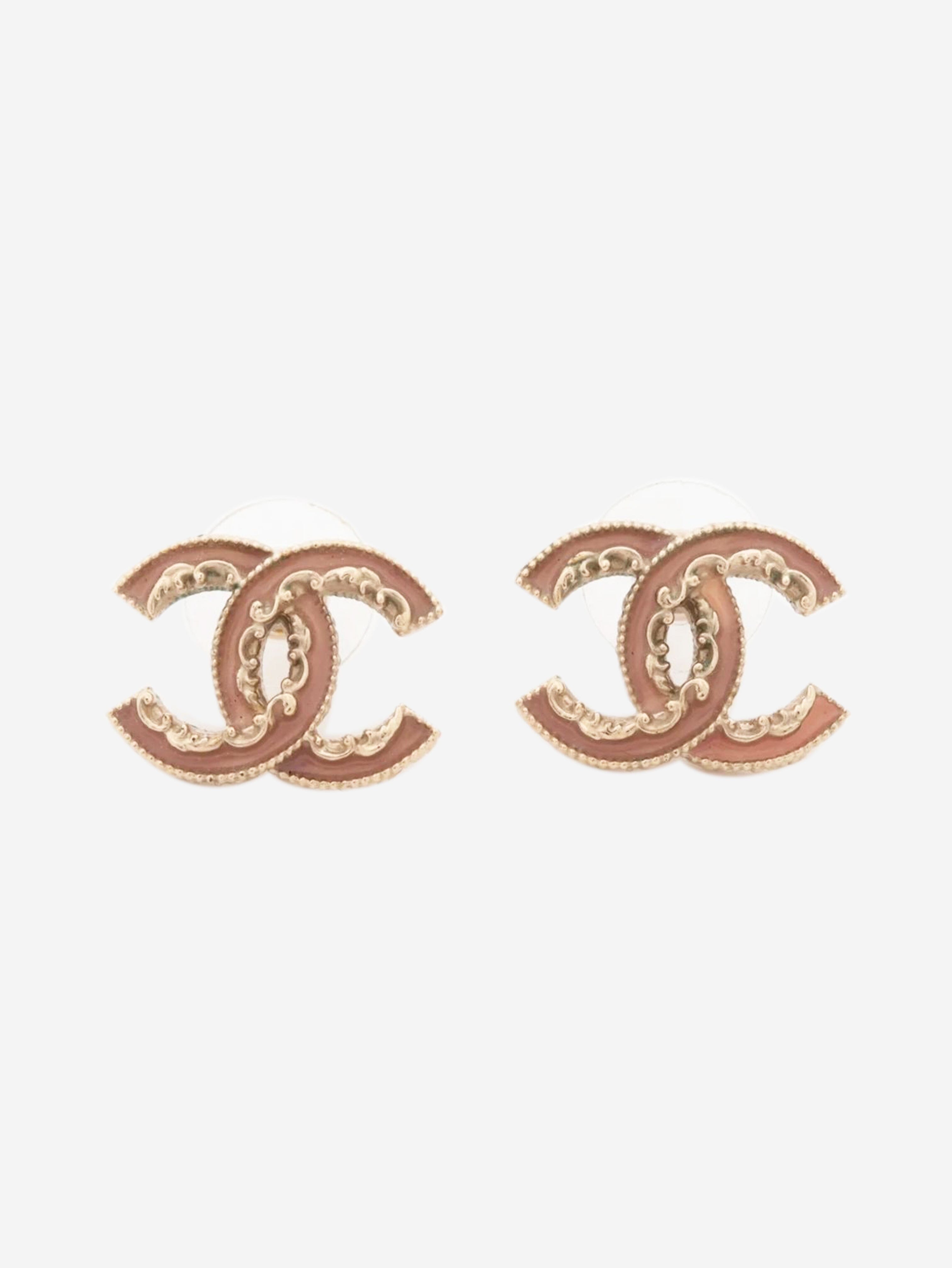 Gold Coco Mark B14S earrings Earrings Chanel 