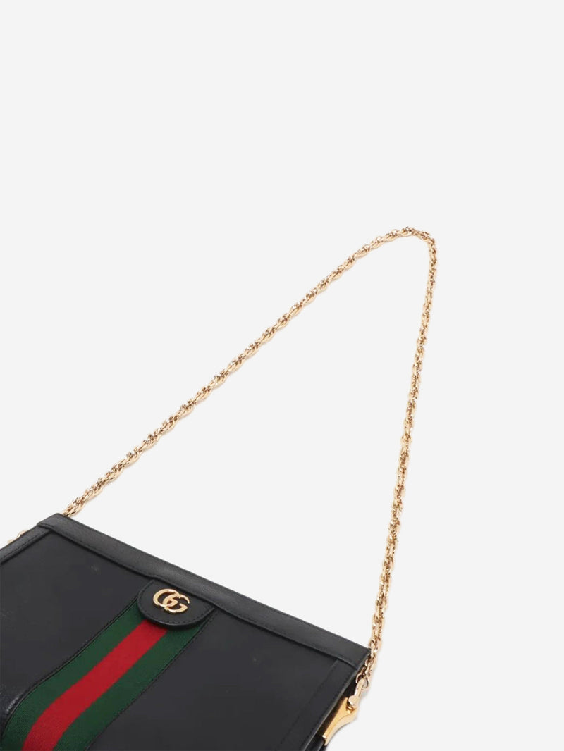Black Ophidia leather chain shoulder bag Shoulder bags Gucci 