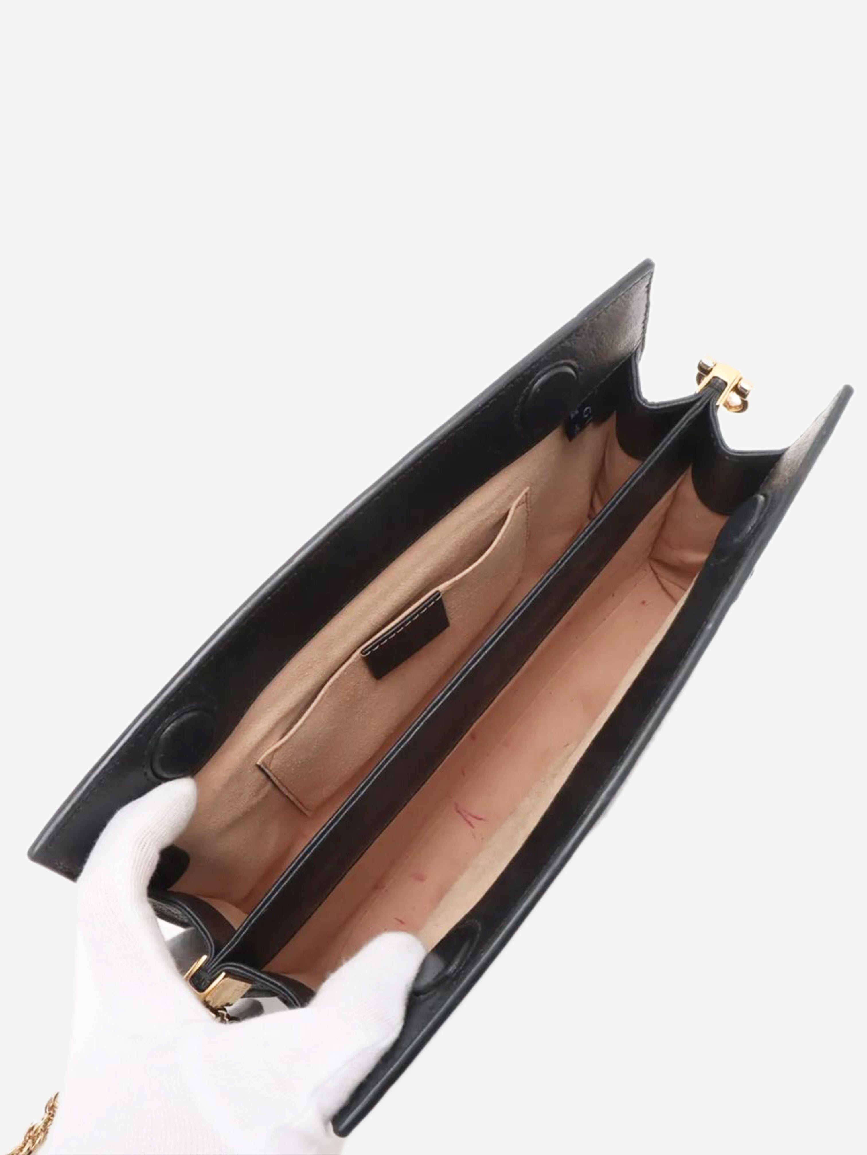 Black Ophidia leather chain shoulder bag Shoulder bags Gucci 