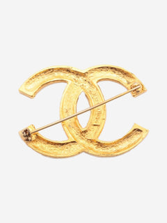 Gold Coco Mark 174 rhinestone brooch Brooches Chanel 