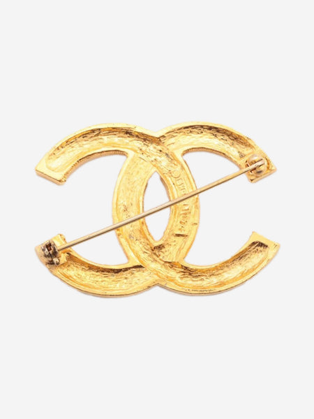 Gold Coco Mark 174 rhinestone brooch alternate image