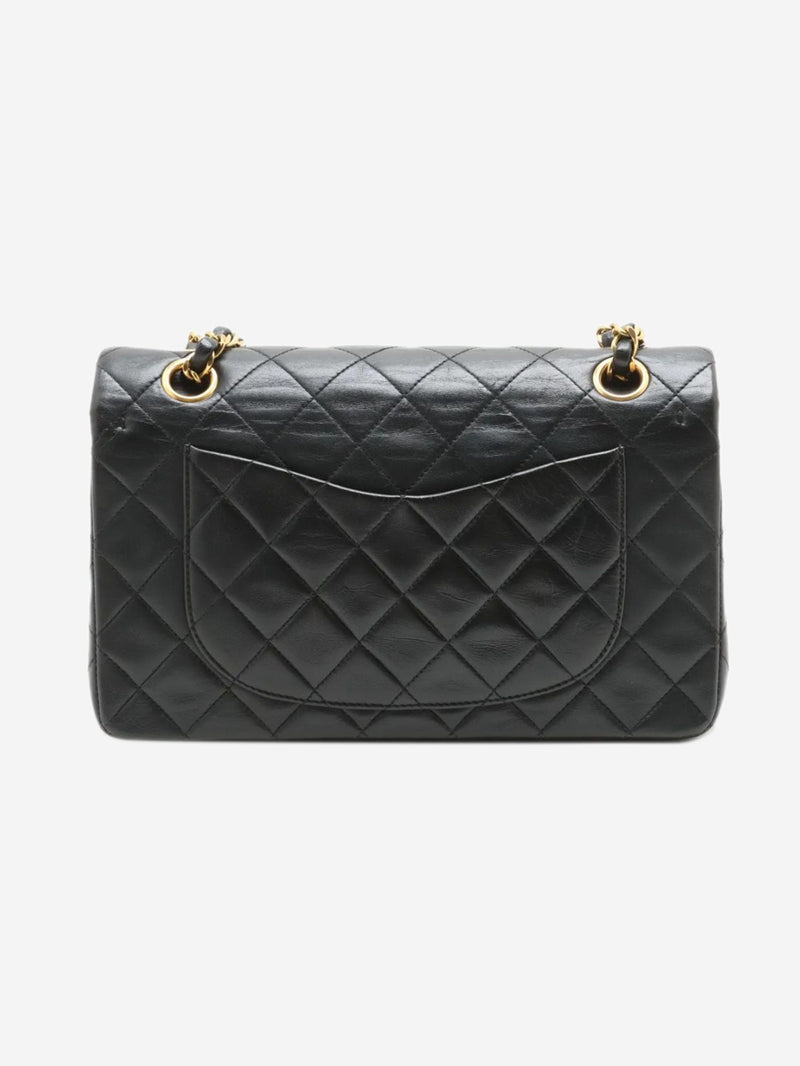 Black vintage 1994 small lambskin Classic Double Flap bag Shoulder bags Chanel 