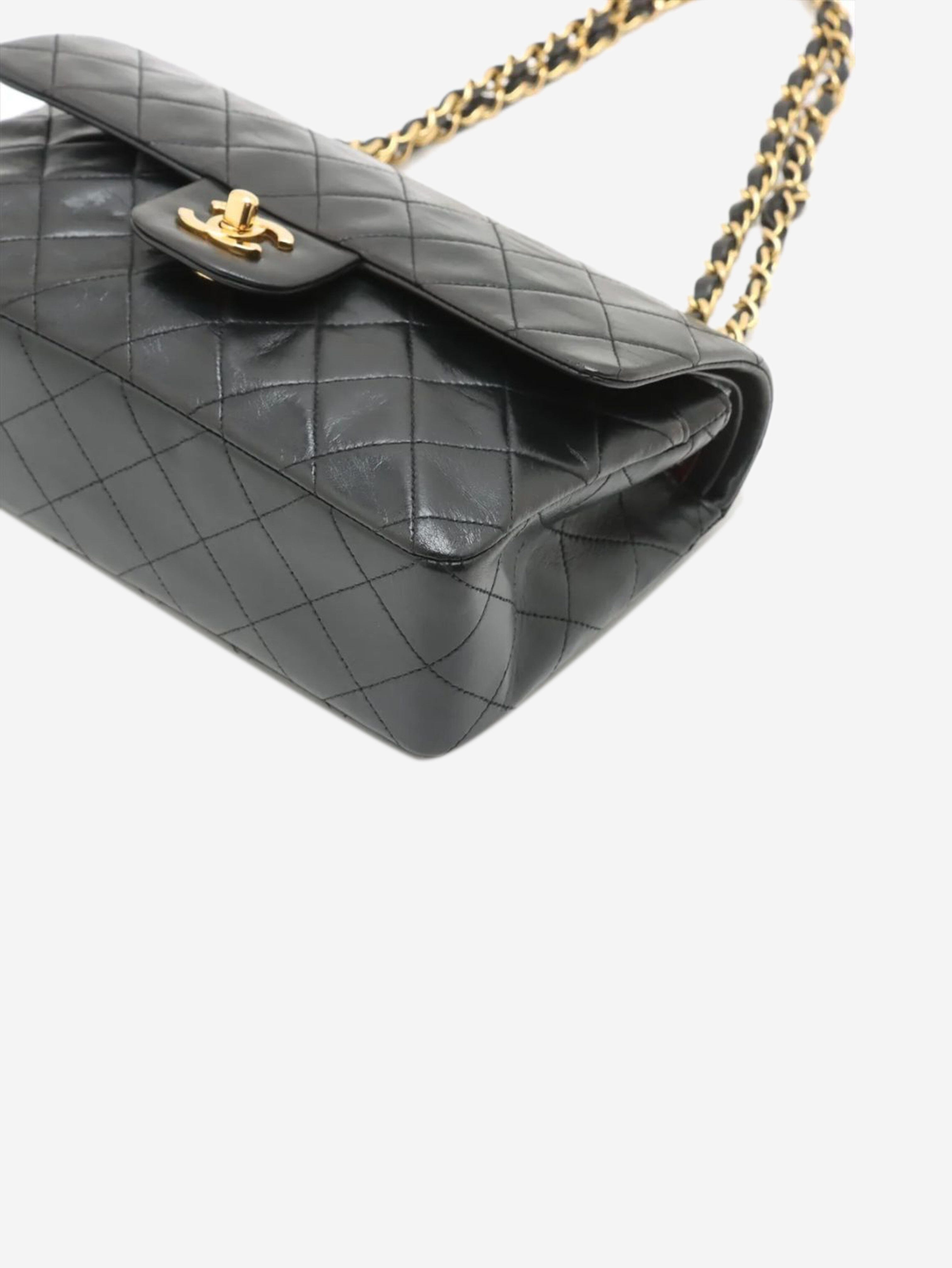 Black vintage 1994 small lambskin Classic Double Flap bag