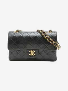Black vintage 1994 small lambskin Classic Double Flap bag Shoulder bags Chanel 