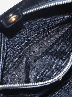 Black Saffiano leather 2way bag