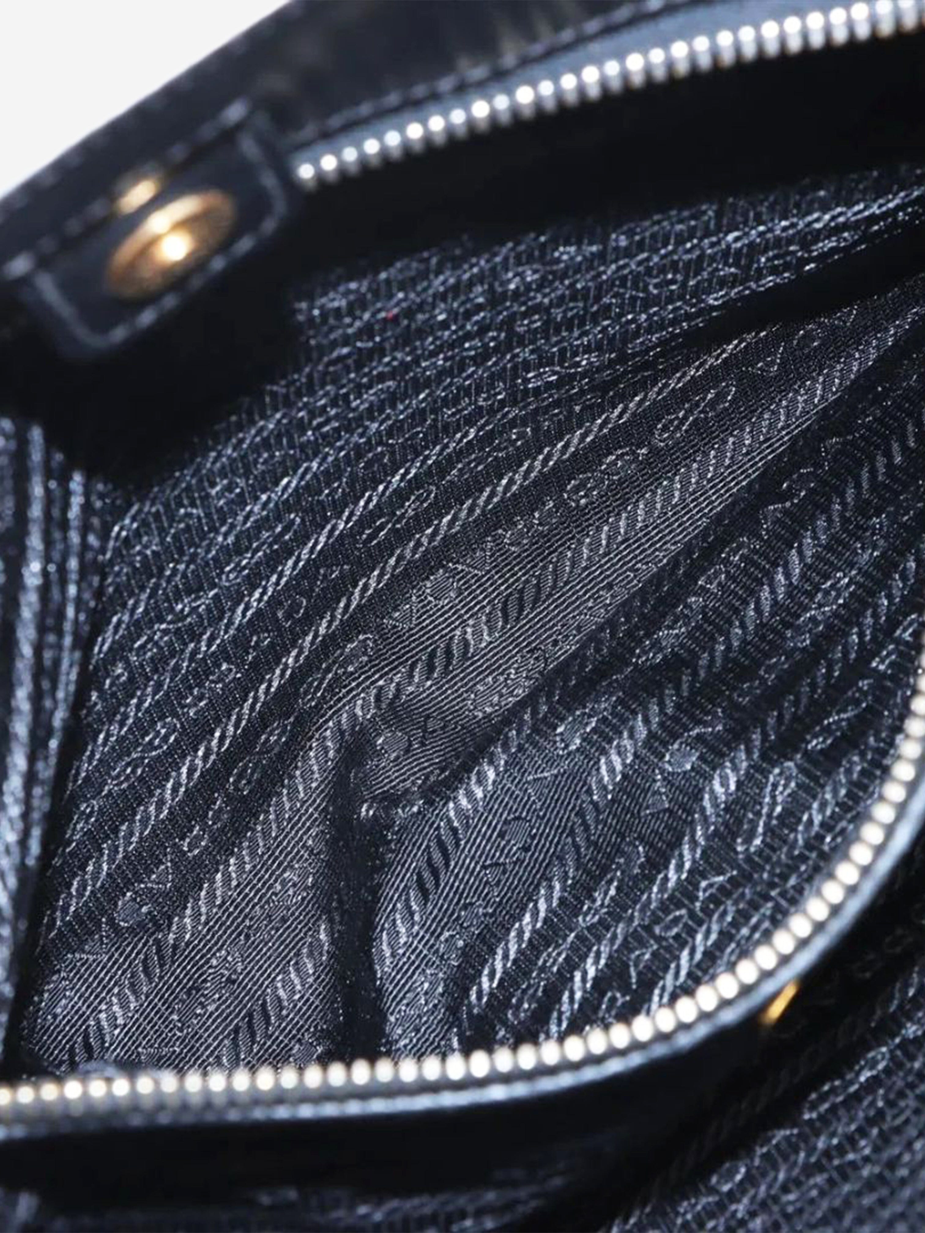 Black Saffiano leather 2way bag