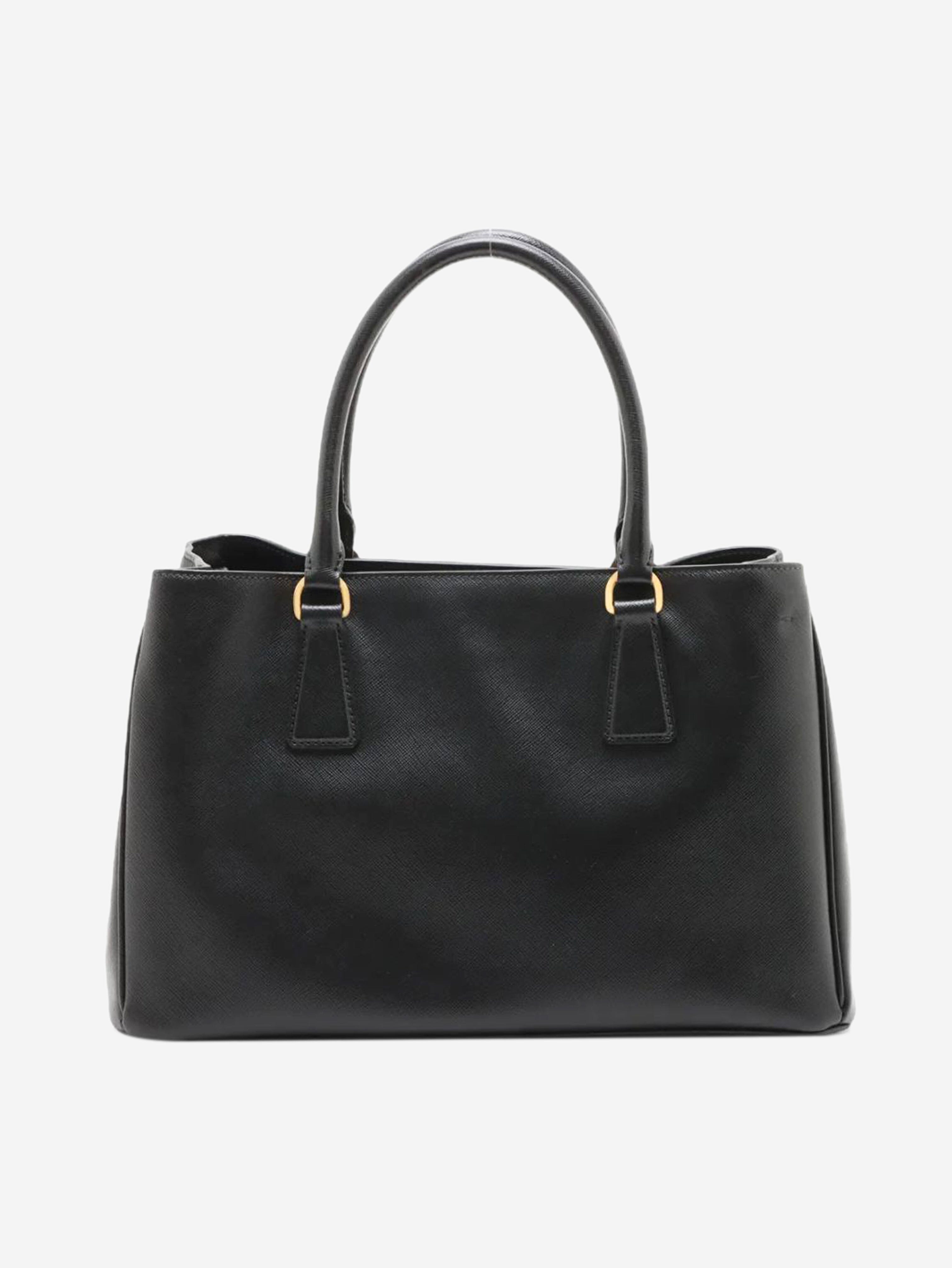 Black Saffiano leather 2way bag