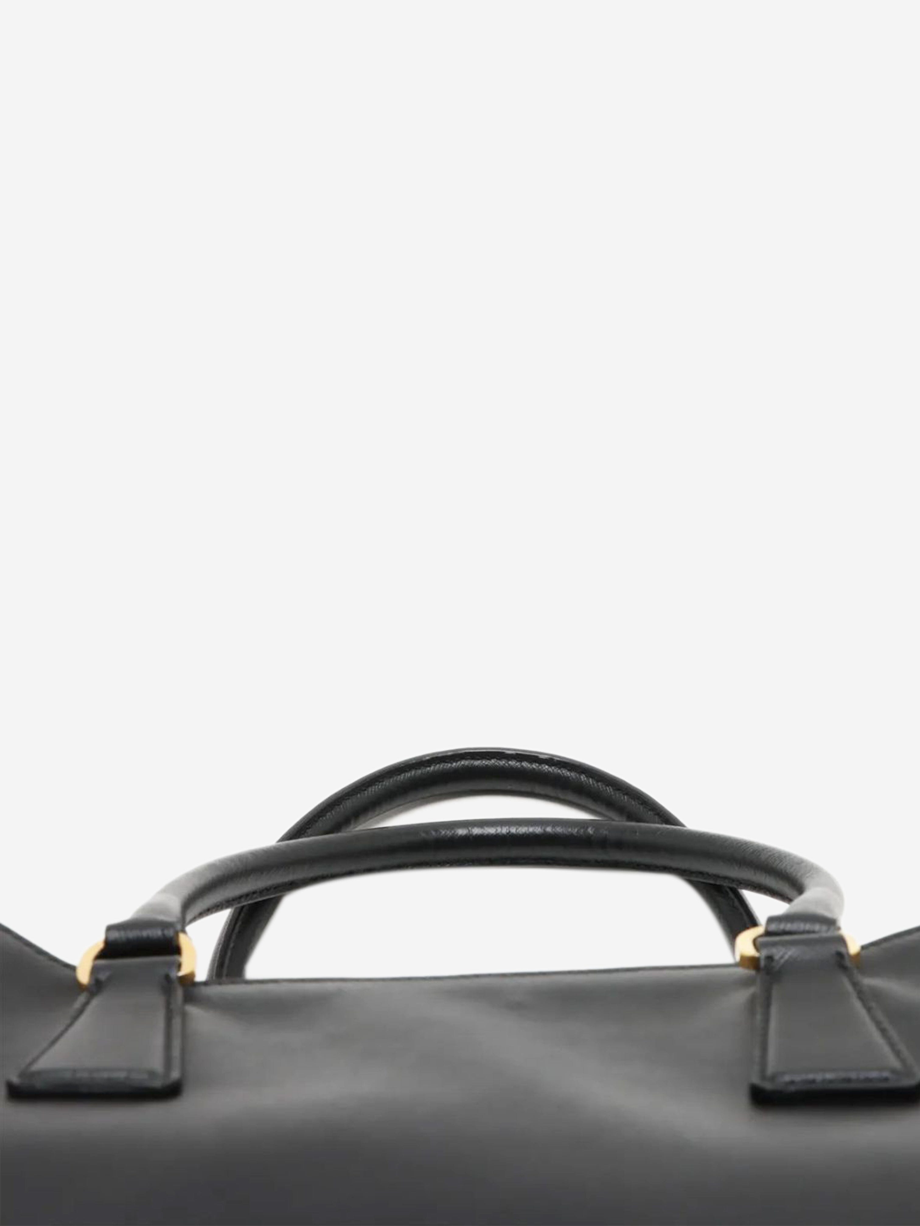 Black Saffiano leather 2way bag