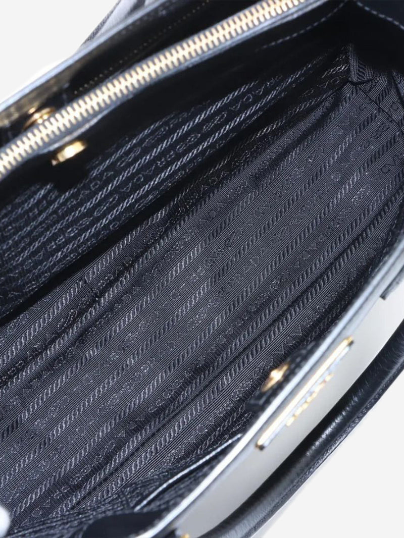 Black Saffiano leather 2way bag