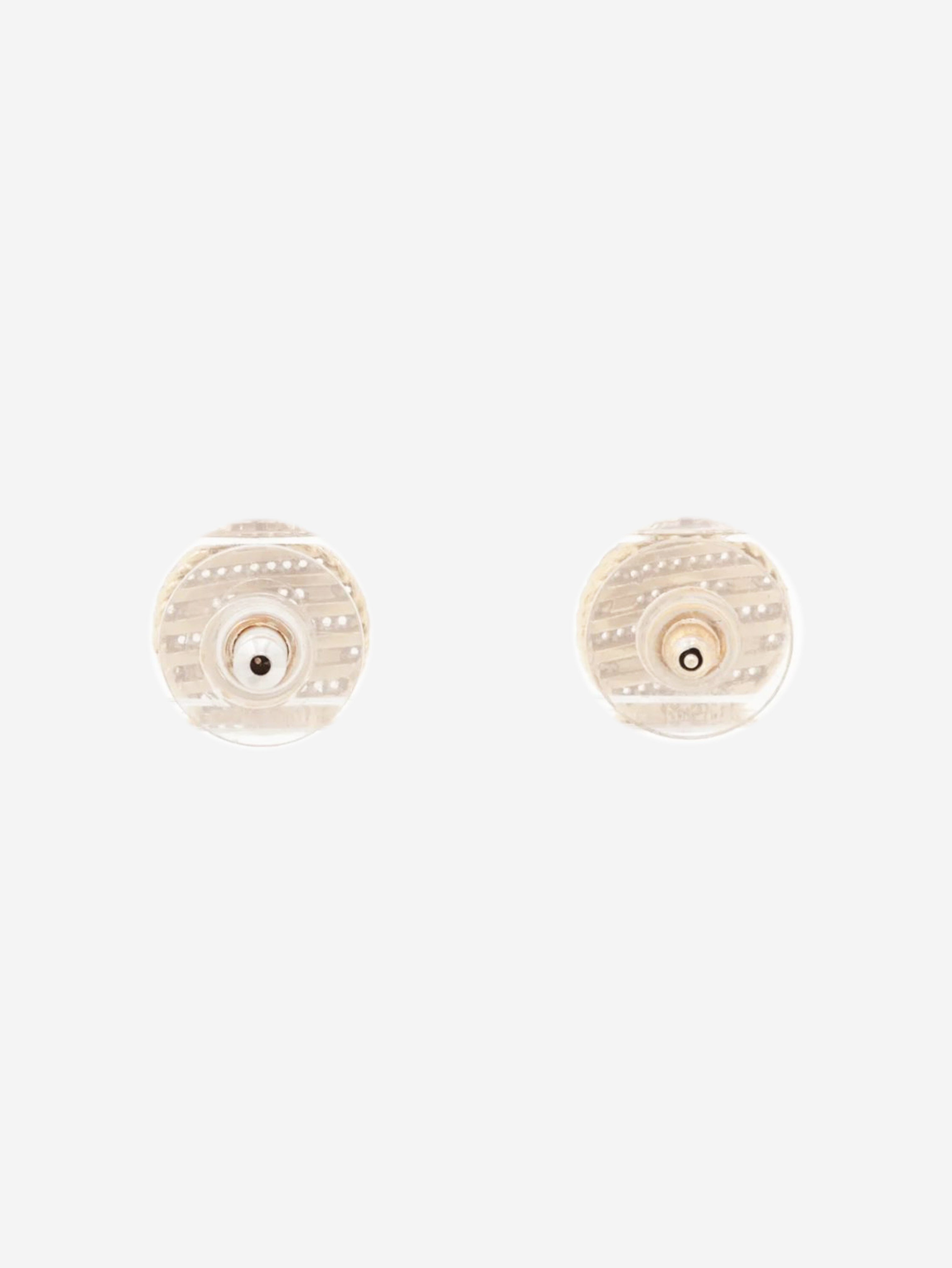 Gold and pink Coco Mark F19C stud earrings Earrings Chanel 