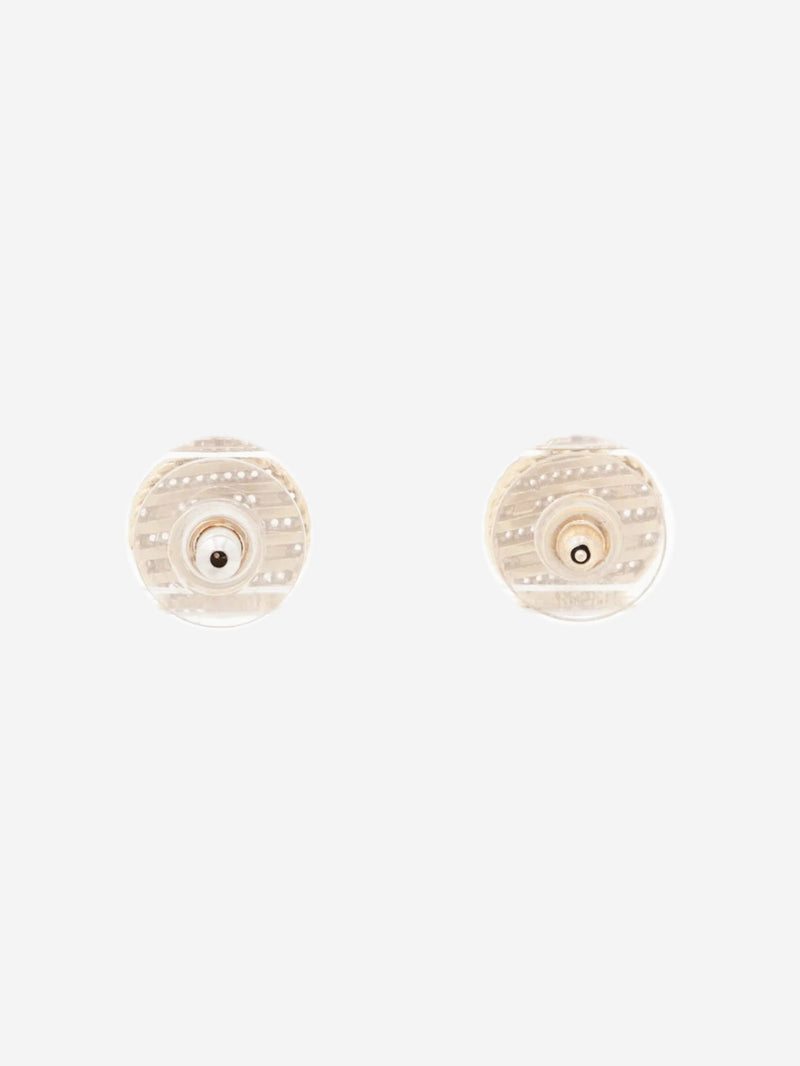 Gold and pink Coco Mark F19C stud earrings Earrings Chanel 