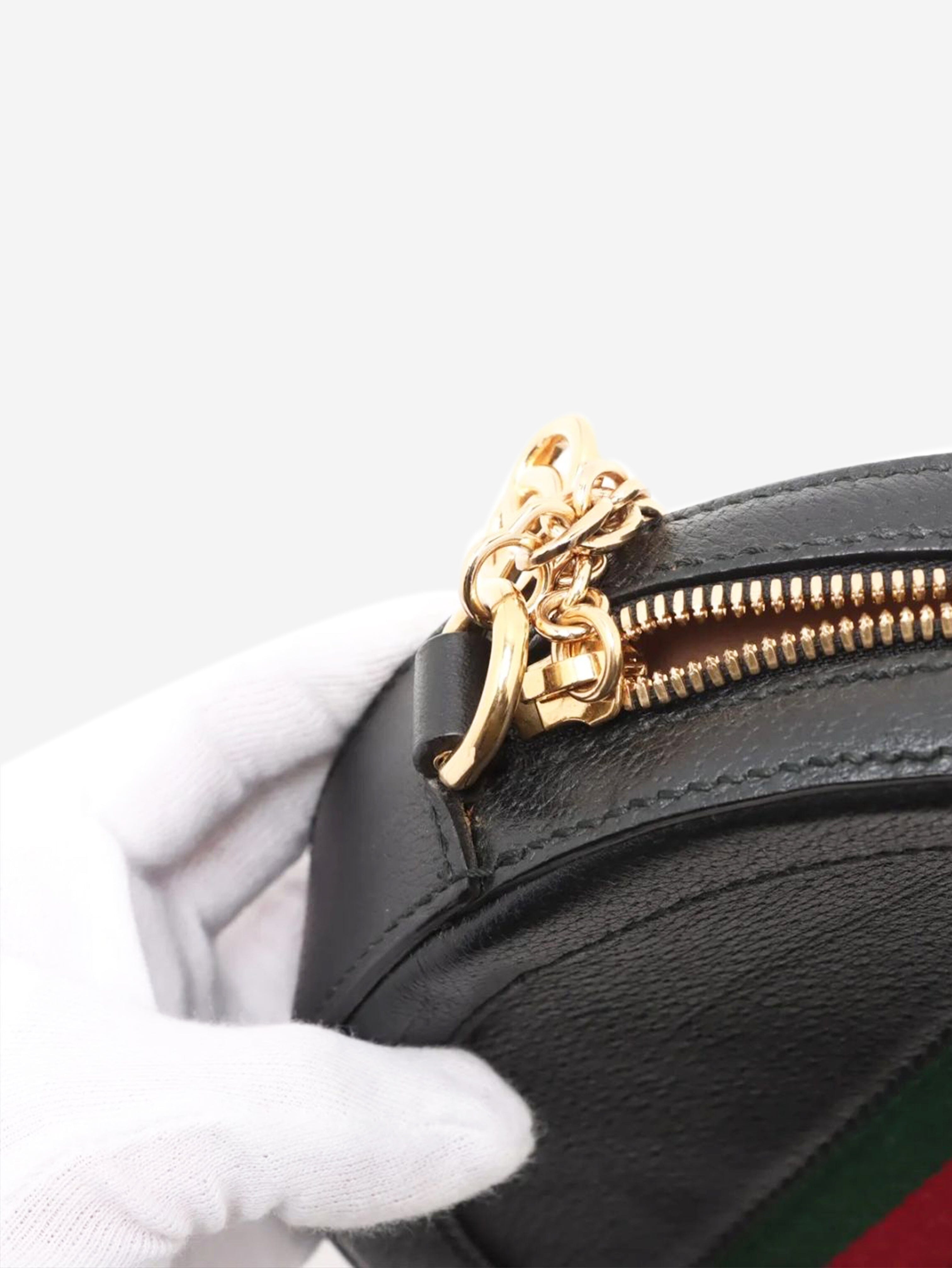 Black Ophidia leather chain shoulder bag Shoulder bags Gucci 