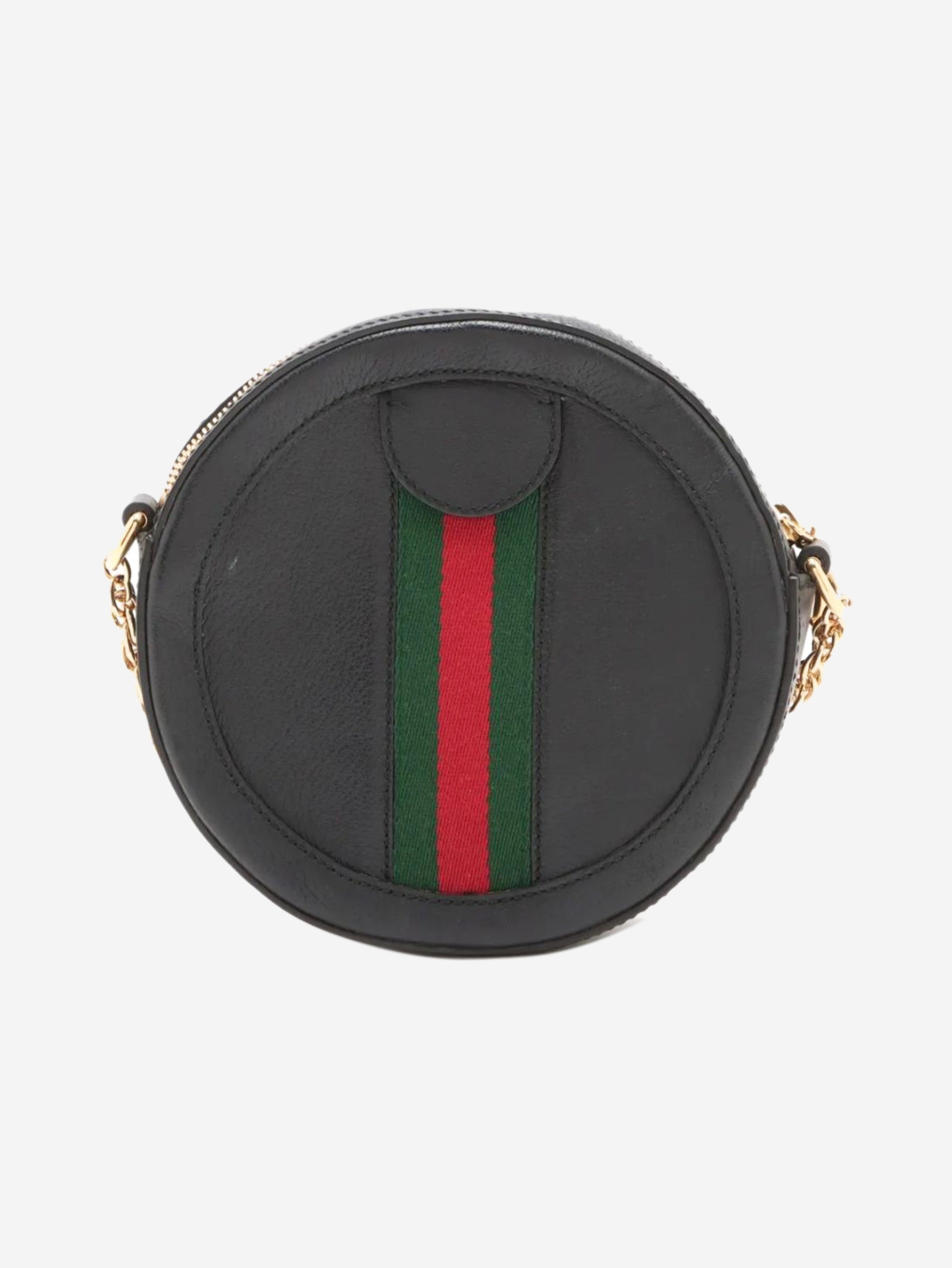 Black Ophidia leather chain shoulder bag Shoulder bags Gucci 