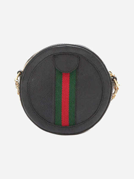 Black Ophidia leather chain shoulder bag alternate image