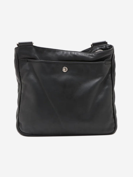 Black leather shoulder bag alternate image