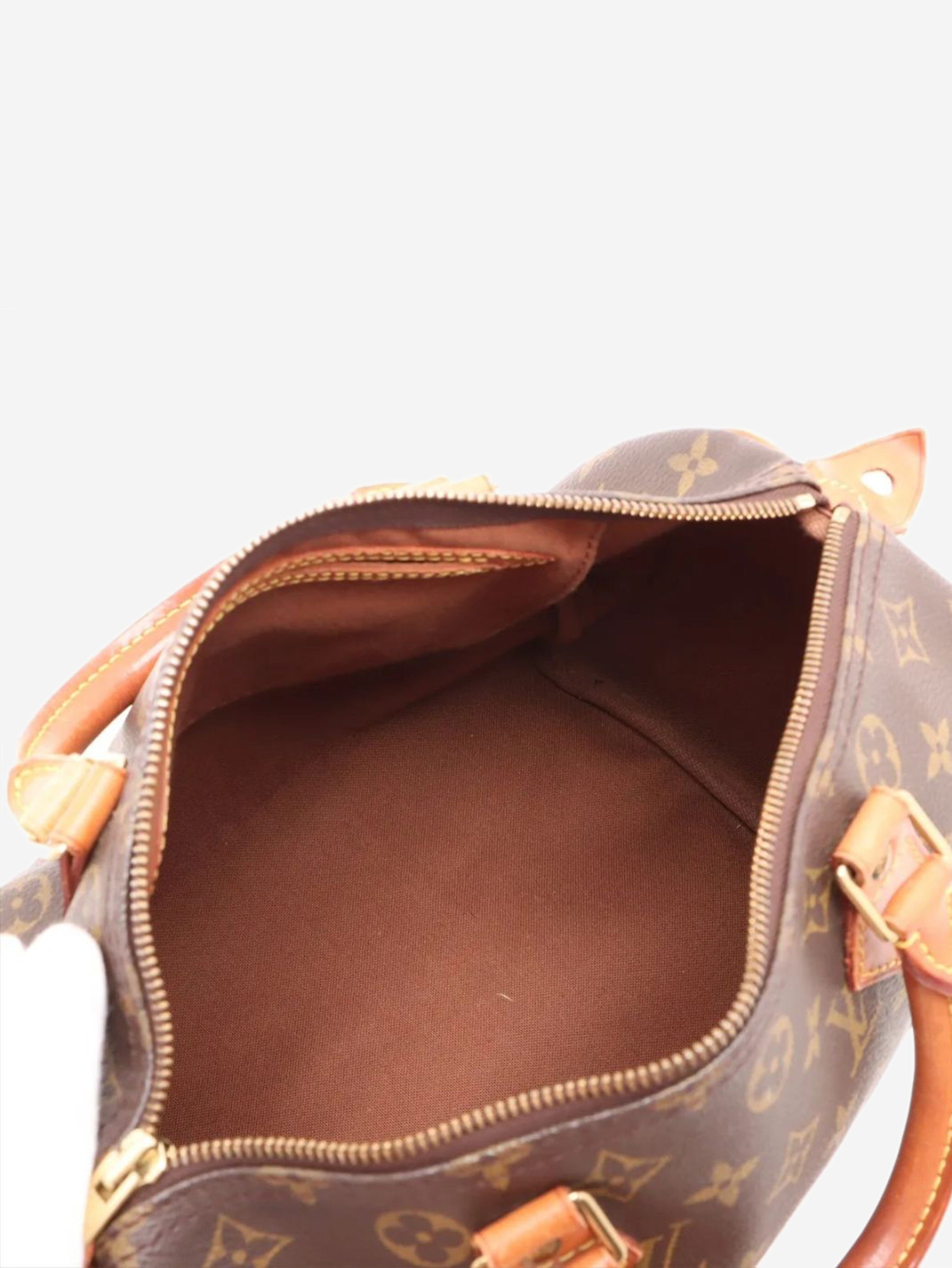 Brown vintage 1995 Monogram Speedy 30 bag Top Handle Bags Louis Vuitton 