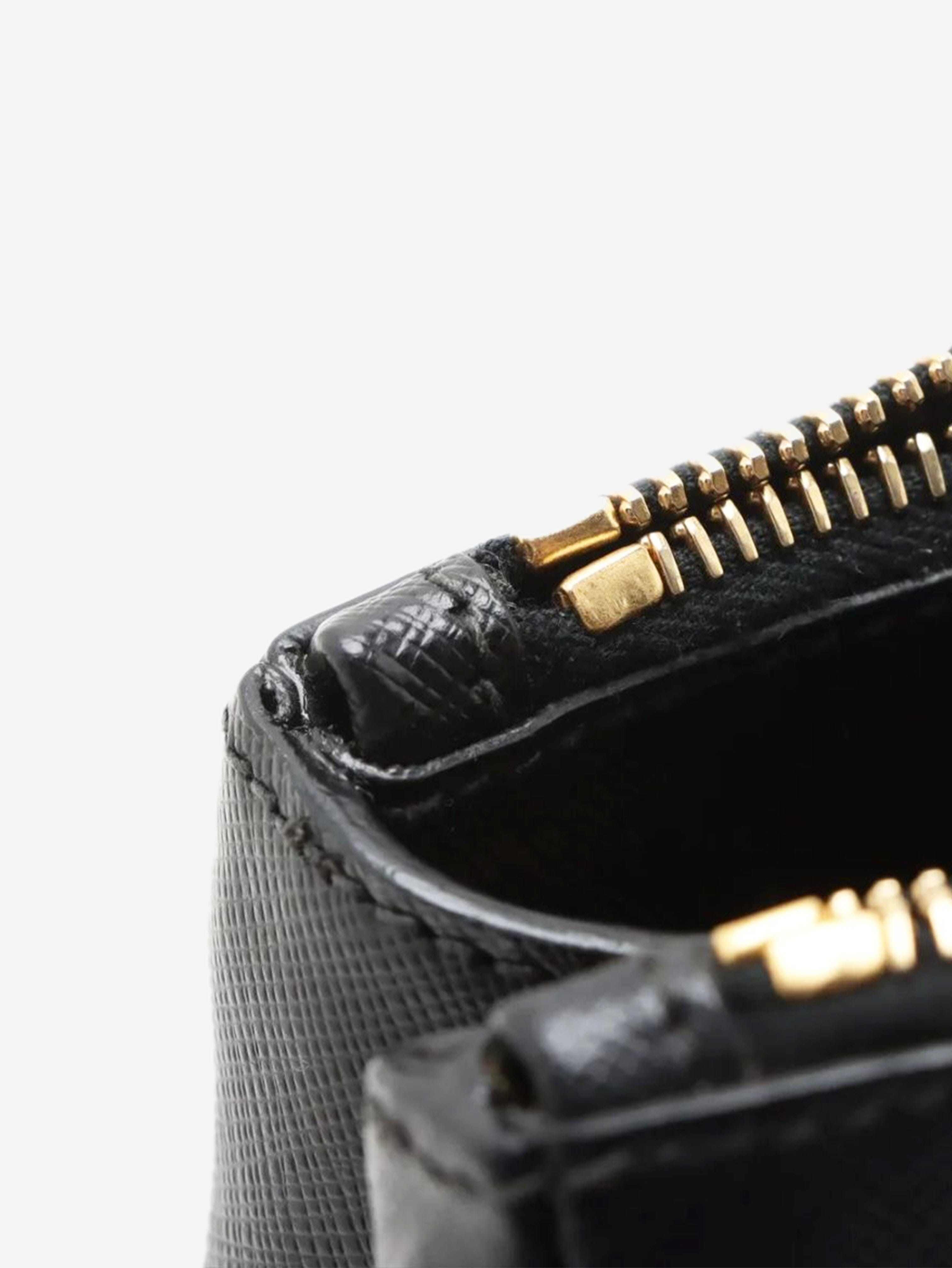 Black Saffiano leather Galleria 2way bag