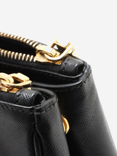 Black Saffiano leather Galleria 2way bag Shoulder bags Prada 