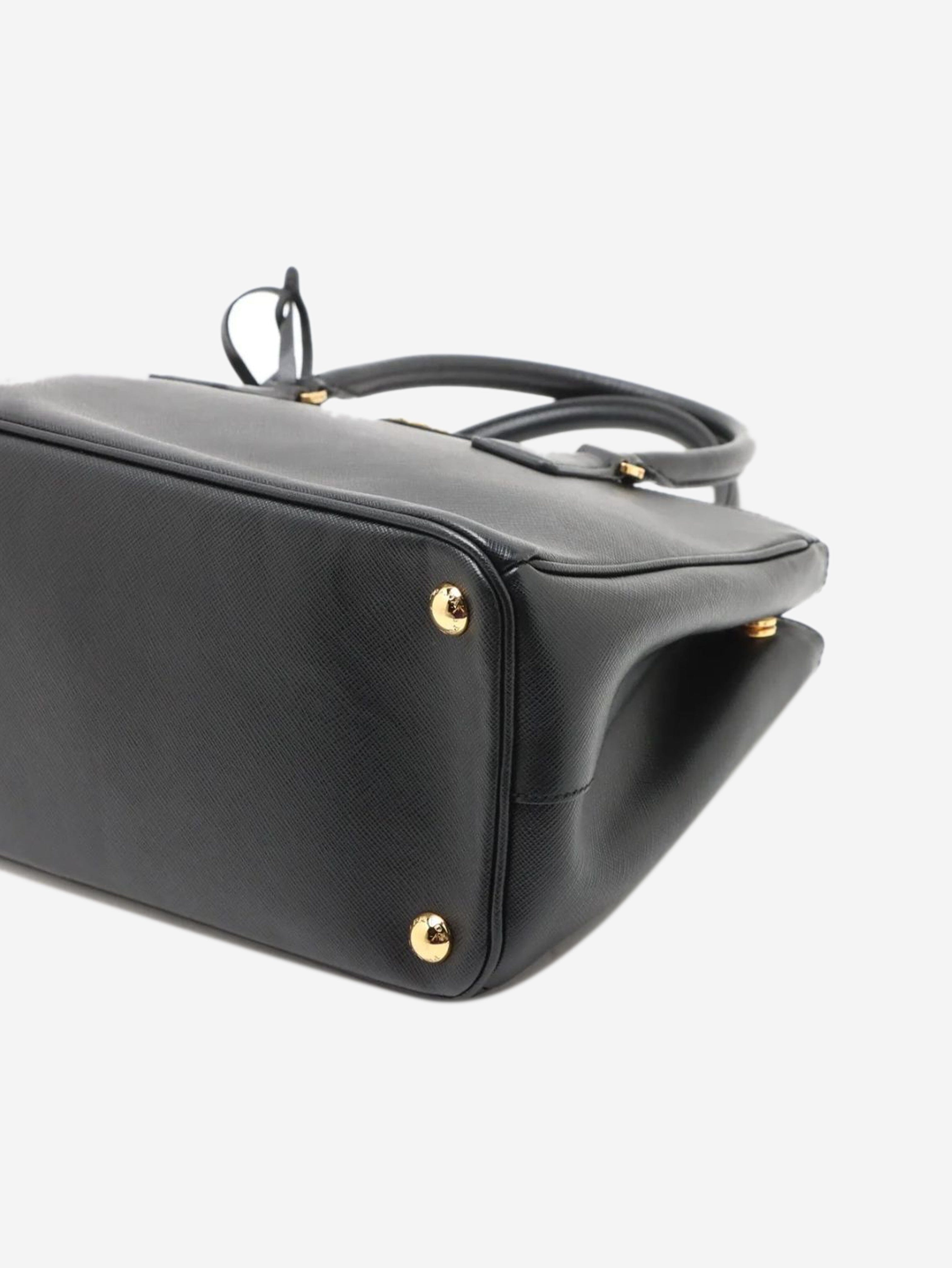 Black Saffiano leather Galleria 2way bag