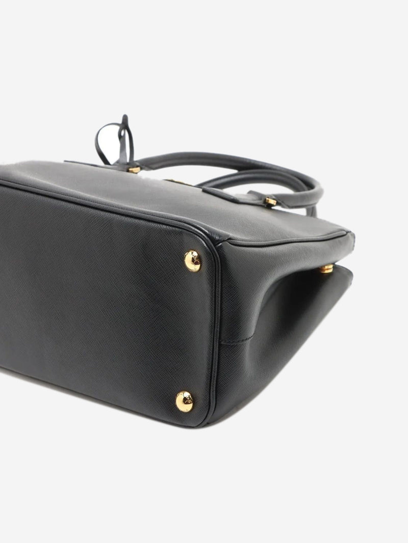 Black Saffiano leather Galleria 2way bag