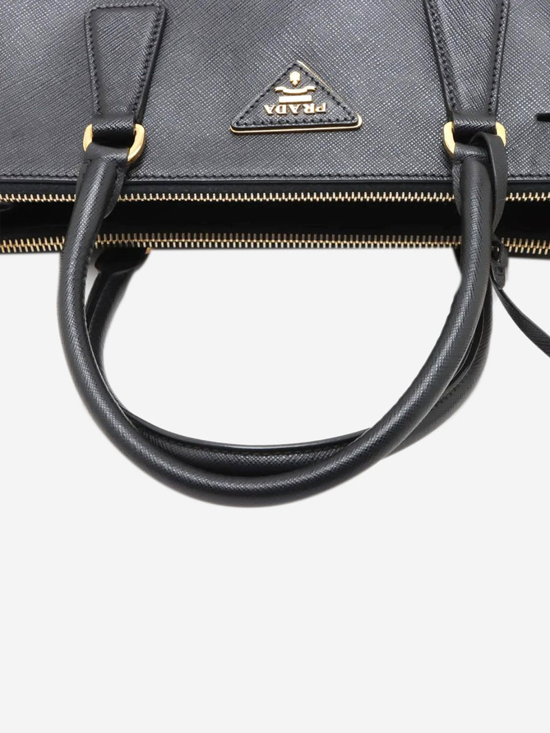 Black Saffiano leather Galleria 2way bag