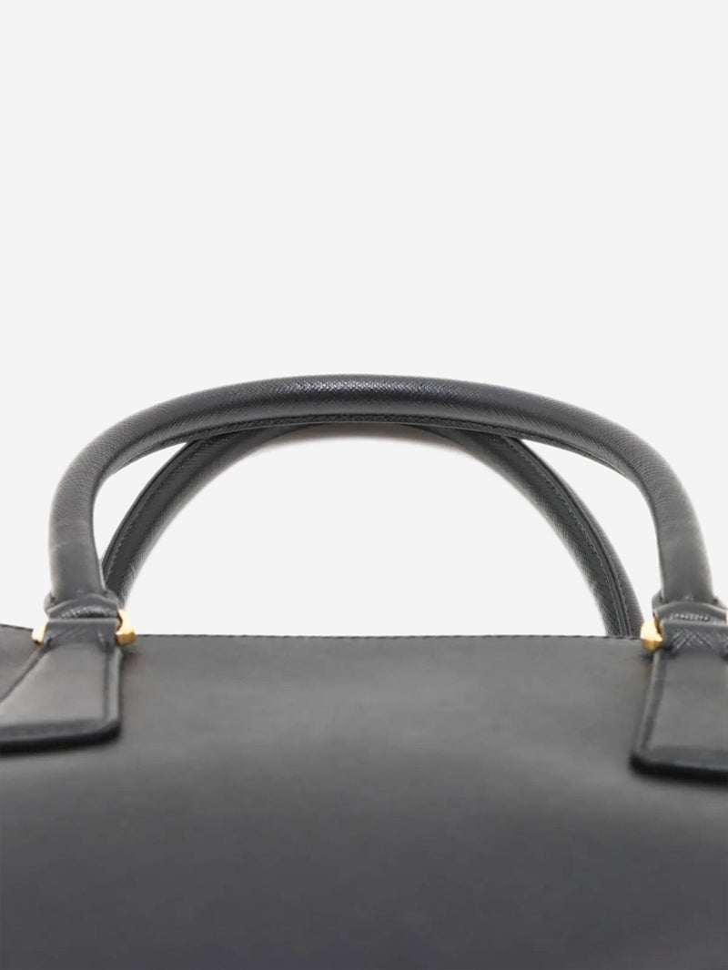 Black Saffiano leather Galleria 2way bag