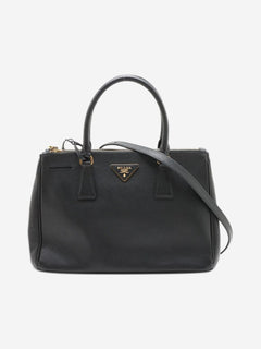 Black Saffiano leather Galleria 2way bag